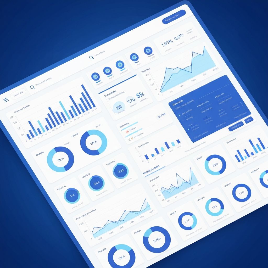 Moderne regnskapssystem dashboard